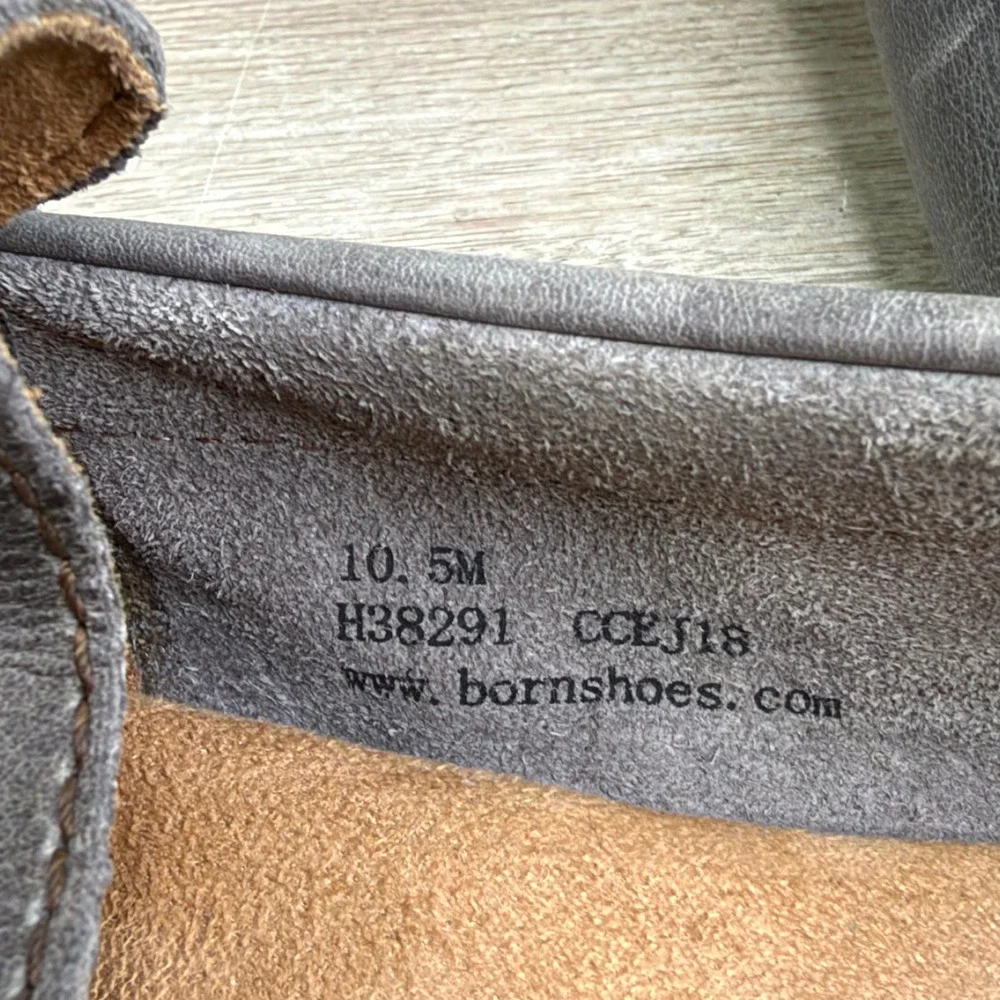 Born Leather Driver Loafers Grey 10.5M